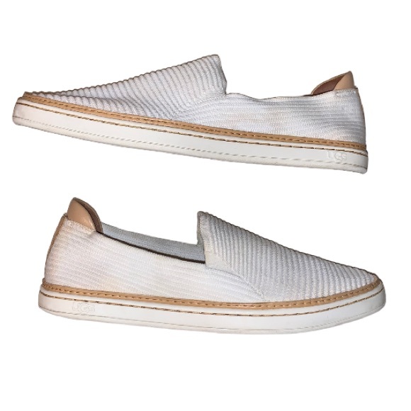 UGG Sammy white slip ons slides women’s loafers shoes size 8 - Picture 6 of 12